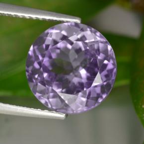 Deep Violet Hue Аметист Камень - 5.3ct Круглая Фасетная Огранка (ID: 459688)