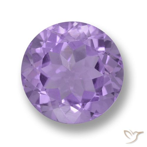 10,9mm runder violetter Amethyst aus Brasilien, Gewicht von 4,29 ct, natürlicher Edelstein in VVS Reinheit, 1 Stück runder Amethyst - Farbe: Aubergine Veilchen, Mohs-Härte von 7 Geeignet für den täglichen Gebrauch im Schmuck, Stein des Geistes, Photo A