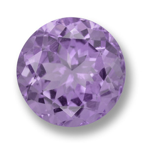 Violeta medio Amatista Gema - 5.5ct Faceta Redonda (ID: 459695)