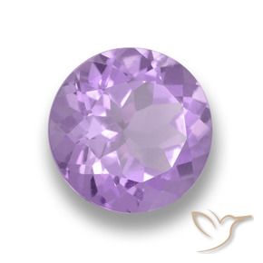 4.41 ct Violet Amethyst Stone, Natural Amethyst in Round Facet Shape for Sale