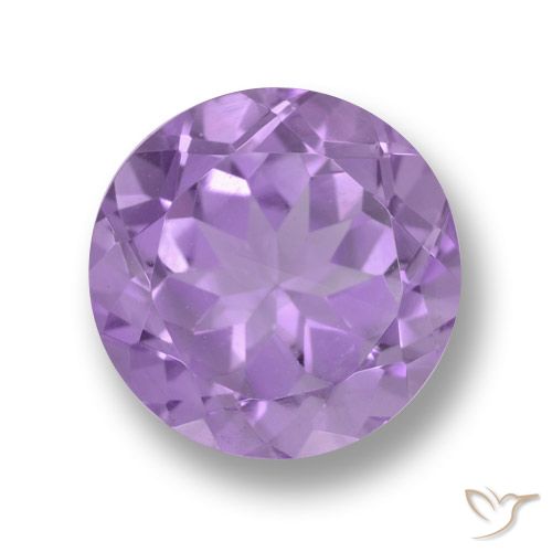 Medium Violet Amethyst Gem - 5.6ct Round Facet (ID: 459730)