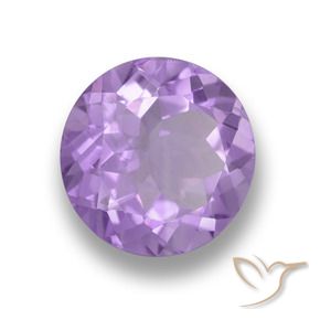 3.93 ct Violet Amethyst Stone, Natural Amethyst in Round Facet Shape for Sale