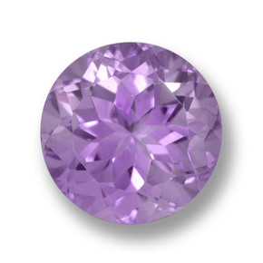 Medium Violet Amethyst Gem - 5.4ct Round Facet (ID: 459770)