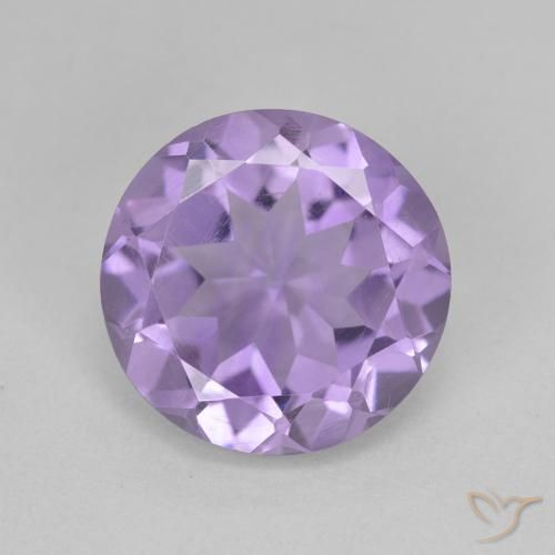 4.33ct Natural Medium Violet Amethyst, Round, VVS-VS