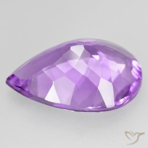 Amethyst Gemstone in 17.2 x 12.8 mm Size for Sale, Amethyst Stone in Pinkish Violet Color