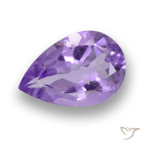 4.43 ct Pear Cut Amethyst, 14.7 x 9.8 mm From Brazil, Photo A