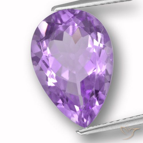 5.86 ct Pear Cut Amethyst, 15 x 10.2 mm From Brazil, Photo A