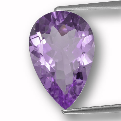 Intense Violet Amethyst Gem - 4.4ct Pear Facet (ID: 459943)
