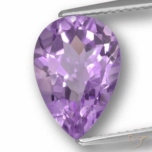 3.66ct Natural Iris Violet Amethyst, Pear Shape, VVS-VS
