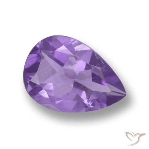 3.13ct Natural Medium Violet Amethyst, Pear Shape, VVS-VS