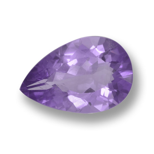 Medium Violet Аметист Камень - 4.6ct Фасетная Груша (ID: 460082)