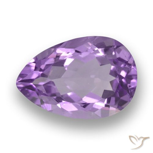 4.00ct Natural Medium Violet Amethyst, Pear Shape, VVS