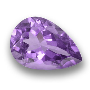 Viola scuro Ametista Gem - 3.9ct Sfaccettatura a pera (ID: 460346)