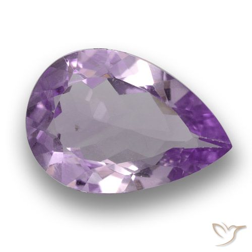 2.74ct Natural Medium Violet Amethyst, Pear Shape, VS
