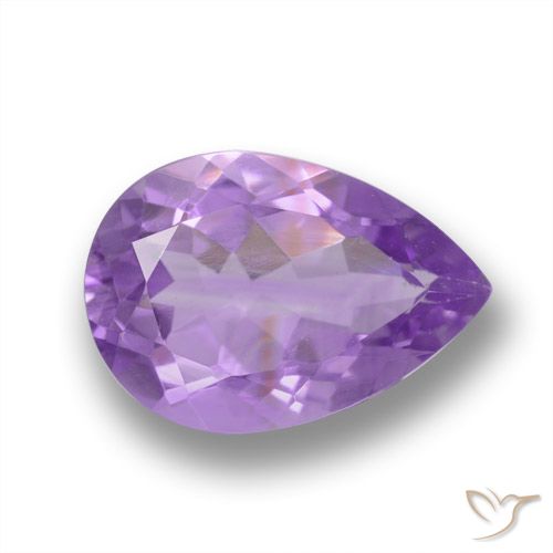3.41ct Natural Iris Violet Amethyst, Pear Shape, VVS