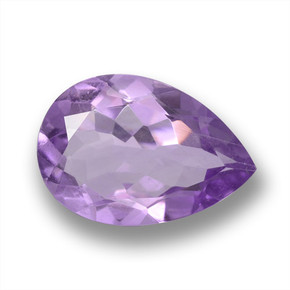 Deep Violet Amethyst Gem - 3.1ct Pear Facet (ID: 460424)