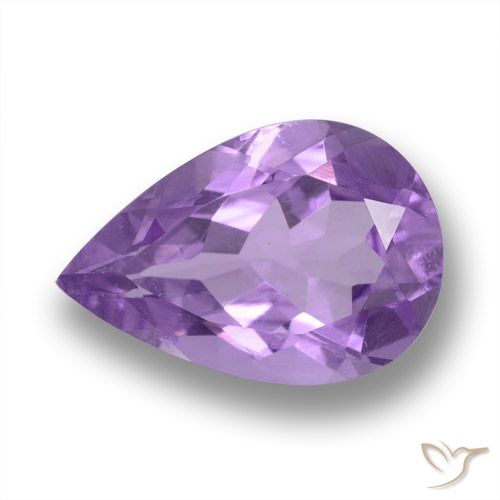 3.54ct Natural Deep Violet Amethyst, Pear Shape, VVS