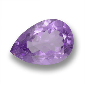 Темно-фиолетовый Аметист Камень - 3.6ct Фасетная Груша (ID: 460433)