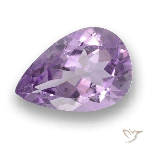3.28ct Natural Iris Violet Amethyst, Pear Shape, VS