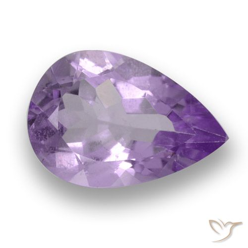 2.93ct Natural Medium Violet Amethyst, Pear Shape, VS