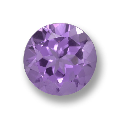 Medium Violet Amethyst Gem - 3.2ct Round Facet (ID: 460594)