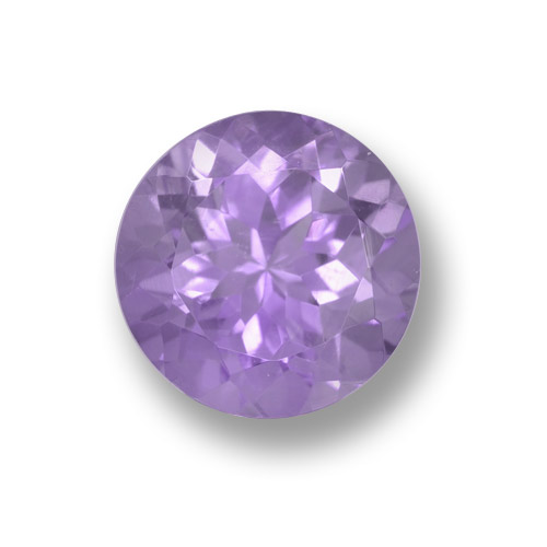 Violet moyen Améthyste gemme - 2.8ct Facette ronde (ID: 460596)