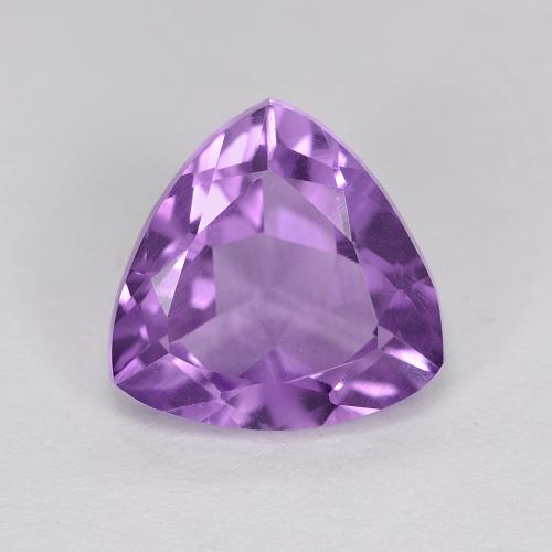 Medium Violet Amethyst Edelstein - 2.4ct Rund Facettenschliff (ID: 460600)
