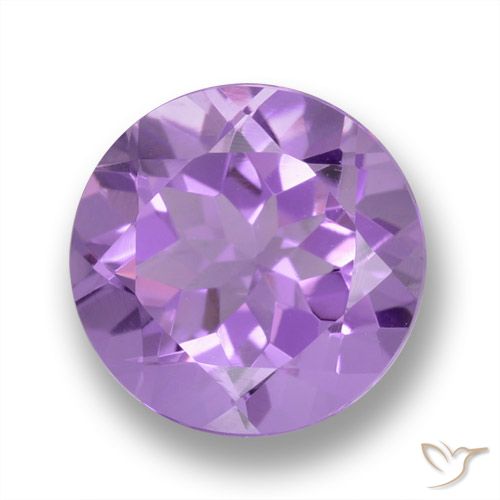 2.36ct Natural Medium Purplish Violet Amethyst, Round, VVS