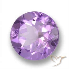 2.36 ct Violet Amethyst Stone, Natural Amethyst in Round Facet Shape for Sale