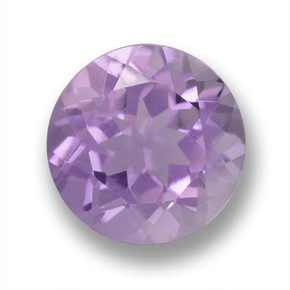 Medium Violet Аметист Камень - 2.4ct Круглая Фасетная Огранка (ID: 460649)