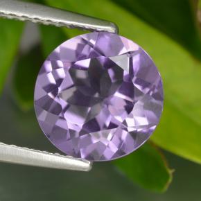 Deep Violet Amethyst Gem - 2.4ct Round Facet (ID: 460691)