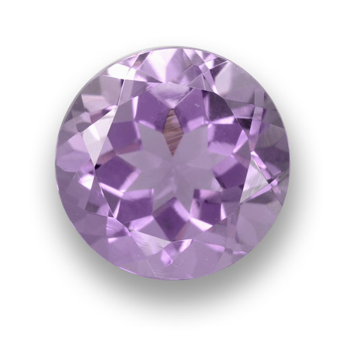 Medium Violet Аметист Камень - 2.6ct Круглая Фасетная Огранка (ID: 460694)
