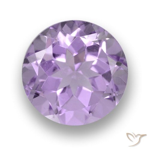 Medium-Light Violet Amethyst Gem - 2.7ct Round Facet (ID: 460696)