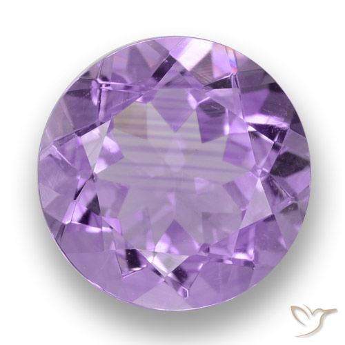 3.41ct Natural Medium Violet Amethyst, Round, VVS