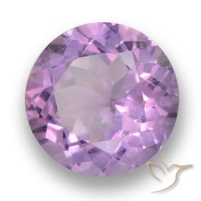 3.53 ct Violet Amethyst Stone, Natural Amethyst in Round Facet Shape for Sale