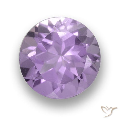 2.64ct Natural Medium-Light Violet Amethyst, Round, VS