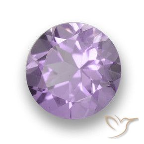 2.64 ct Violet Amethyst Stone, Natural Amethyst in Round Facet Shape for Sale