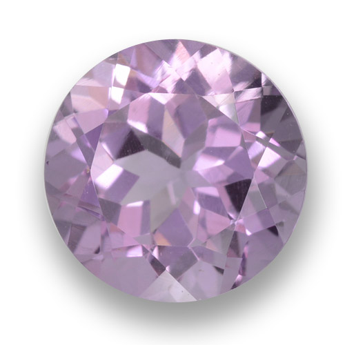 Medium Pink Violet Amethyst Edelstein - 3.8ct Rund Facettenschliff (ID: 460790)