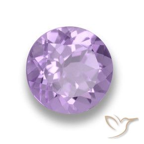 2.40 ct Violet Amethyst Stone, Natural Amethyst in Round Facet Shape for Sale