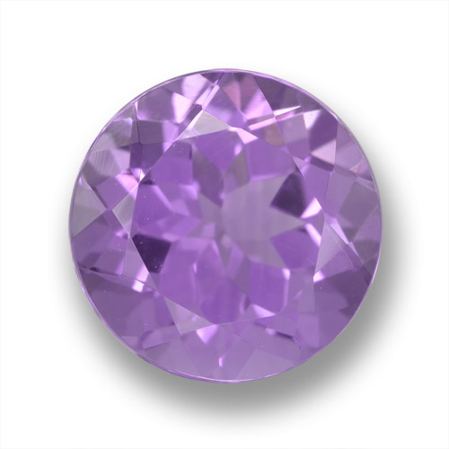 Violet Rosâtre Améthyste gemme - 3.8ct Facette ronde (ID: 460870)