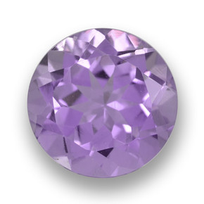 Deep Iris Violet Amethyst Edelstein - 2.5ct Rund Facettenschliff (ID: 460915)