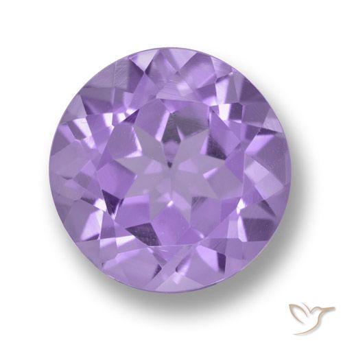 3.36ct Natural Medium Violet Amethyst, Round, VVS