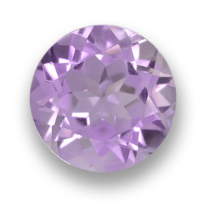 Medium Violet Amethyst Edelstein - 2.4ct Rund Facettenschliff (ID: 460936)