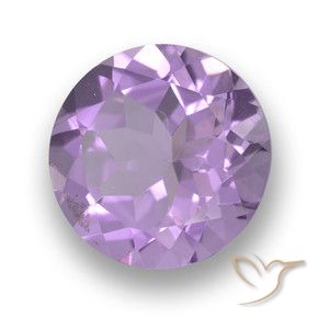 3.24 ct Violet Amethyst Stone, Natural Amethyst in Round Facet Shape for Sale