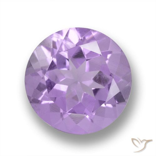3.20ct Natural Medium Violet Amethyst, Round, VVS