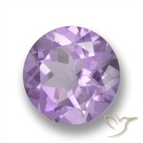 3.20 ct Violet Amethyst Stone, Natural Amethyst in Round Facet Shape for Sale