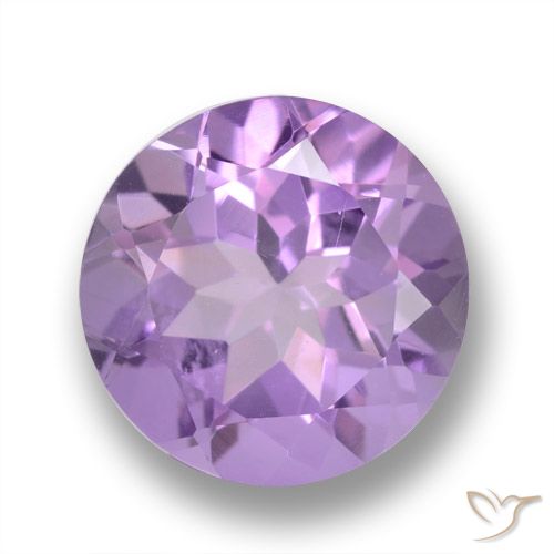 3.21ct Natural Medium Violet Amethyst, Round, VVS