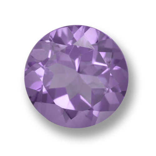 tiefviolett Amethyst Edelstein - 2.4ct Rund Facettenschliff (ID: 461007)