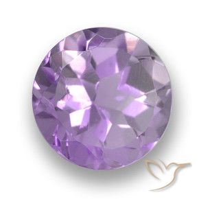 2.37 ct Violet Amethyst Stone, Natural Amethyst in Round Facet Shape for Sale
