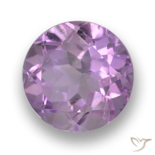 2.63 ct Violet Amethyst Stone, Natural Amethyst in Round Facet Shape for Sale
